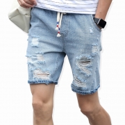 2017 Men’s cotton thin denim shorts New fashion summer male Casual short jeans Soft and comfortable casual shorts Free shipping