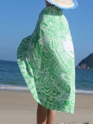 Glamorous Printed Round Beach Shawl