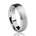 6mm Tungsten Carbide Wedding Band Engagement Ring for Men Women-Matte Finish Center-Rounded...