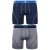 adidas Men’s Sport Performance Climalite Boxer Brief Underwear (2 Pack), Night Indigo/Light Onyx, Large/Waist Size 36-38