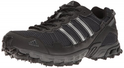 adidas Performance Men’s Rockadia Trail M Running Shoe, Black/Black/Dark Grey Heather, 11 M US