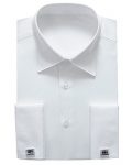 Alimens & Gentle French Cuff Regular Fit Dress Shirts (Cufflink included) (16.5