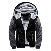 Wantdo Men’s Waterproof Mountain Jacket Fleece Windproof Ski Jacket US L  Black L
