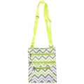 Best Top Large Gray Green Chevron Hipster Messenger Padded iPad Bag for...