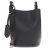 Burberry Women’s Leather and Haymarket Check Crossbody Bucket Bag Black