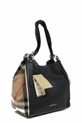 Burberry Women’s Small Canter in and House Check Black Beige
