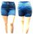 Denim Women’s Juniors Distressed Slim Fit Stretchy Skinny Jeans (Label L, C).