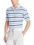 Callaway Men's Golf Performance Heather Striped Short Sleeve Polo Shirt, Bright White...