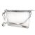 CAPRI DESIGNS CLEARLY FASHION CLEAR LARGE CROSSBODY (MEETS STADIUM REQUIREMENTS) (Silver Trim).
