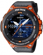 Casio Men’s ‘PRO TREK’ Quartz Resin Outdoor Smartwatch, Color:Orange (Model: WSD-F20-RGBAU)
