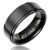 Cavalier Jewelers 8MM Men’s Black Titanium Ring Wedding Band Engraved “I Love You” [Size 10]