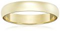Classic Fit 10K Yellow Gold Band, 4mm, Size 11.5