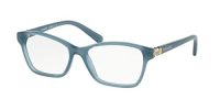 Coach HC 6091B 5399 Milky Blue Plastic Square Eyeglasses 51mm
