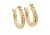 COACH Loop Gold Tone Huggie Earrings in a Coach Box – F54497 GLD