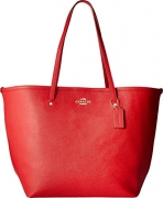 COACH Women’s Crossgrain Large Street Tote Im/Bright Red One Size