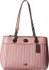 COACH Women's Turnlock Edie Carryall in Quilted Leather Dk/Dusty Rose One Size