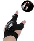 Coroler Cool Fingerless LED Flashlight Gloves for Repairing,Working in Darkness Places, Fishing,...