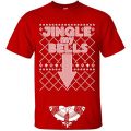 Ethan Williams Men's Ugly Christmas Sweater T-Shirts - Jingle My Bells (L,...