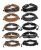 FIBO STEEL 10 Pcs Braided Leather Bracelets for Men Women Cuff Bracelet,Adjustable