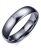 Free Engraving-Personalized His Hers Domed Plain Simple Tungsten Carbide Wedding Promise Engagement Ring Bands,4mm