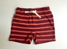 GAP Baby Boy 3-6 Months Red / Orange Pull-On Striped Knit Shorts - Virginia Tech