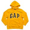 Gap Boys Fleece Arch Logo Pullover Hoodie (Medium, Yellow)