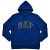 GAP Mens Fleece Arch Logo Pullover Hoodie (L, Dark Blue)
