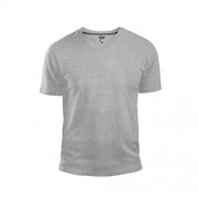 GAP Men’s V Neck Cotton T Shirt Everyday Quotidien Solid Color (Gray, X-Small)