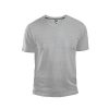 GAP Men's V Neck Cotton T Shirt Everyday Quotidien Solid Color (Gray, X-Small)