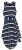 Gap Navy Blue White Stripe Wrap Belt Knit Dress XL