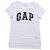 Gap Womens Arch Logo Crew Neck Graphic T-Shirt (M, White)