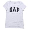 Gap Womens Arch Logo Crew Neck Graphic T-Shirt (M, White)