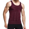 GKVK Mens Slimming Body Shaper Vest Shirt Abs Abdomen Slim, Purple, M(chest...