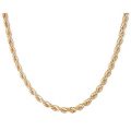 Gold Chain Necklace 18k Gold Plated 3mm Rope Chain Jewelry (20.00)