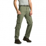 AIRGRACIAS Hot Sale Men’s Multi-pockets Fashion Casual Long Trousers 100% Cotton Comfortable Loose Male Military Cargo Pants – mens cargo pants sale Best Price