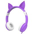 iClever BoostCare Kids Headphones, Cat-inspired Wired On-Ear Headsets with 85dB Volume Limited,...