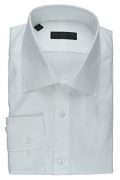Ike Behar NYC Men's Cotton Twill Dress Shirt | White 17 x...