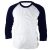 ililily Simple Basic 100% Cotton Baseball 3/4 raglan sleeve T-shirt for Men (tshirts-008-2-M),Navy,Medium