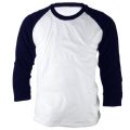 ililily Simple Basic 100% Cotton Baseball 3/4 raglan sleeve T-shirt for Men...