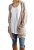 Sidefeel Women Hooded Knit Cardigans Button Cable Sweater Coat Medium Grey