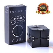 Infinity Cube Fidget Toy, Luxury EDC Fidgeting Game for Kids and Adults, Cool Mini Gadget Spinner Best for Stress and Anxiety Relief and Kill Time, Unique Idea that is Light on the Fingers and Hands