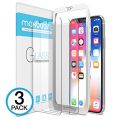 iPhone X Screen Protector, Maxboost (Clear, 3 Packs) iPhone X Tempered Glass...