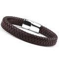 Jstyle Braided Leather Bracelets for Men Bangle Bracelets Fashion Magnetic Clasp 7.5...