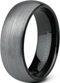Jstyle Jewelry Tungsten Rings for Men Wedding Band Black Ring 8mm …...