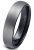Jstyle Jewelry Tungsten Rings for Men Wedding Engagement Band Brushed Black 6mm Size 9