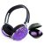 Ailihen I35 Headphones with Microphone Stereo Lightweight Adjustable Foldable Headset for Cellphones Smartphones iPhone iPod Laptop Computer Mp3/4 (Green Purple)