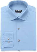 Kenneth Cole Reaction Men’s Unlisted Slim Fit Solid Spread Collar Dress Shirt, Light Blue, 16″-16.5″ Neck 34″-35″ Sleeve