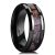 King Will 8mm Mens Black Tungsten Carbide Ring Camo Camouflage Comfort Fit Wedding Band (9)
