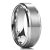 Crownal 8mm 6mm 4mm Black Tungsten Wedding Couple Bands Rings Men Women Matte Brushed Finish Center Engraved “I Love You” Size 4 To 17 (8mm,15)