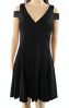 Lauren Ralph Lauren Womens Cut-Out Fit & Flare Cocktail Dress Black 10